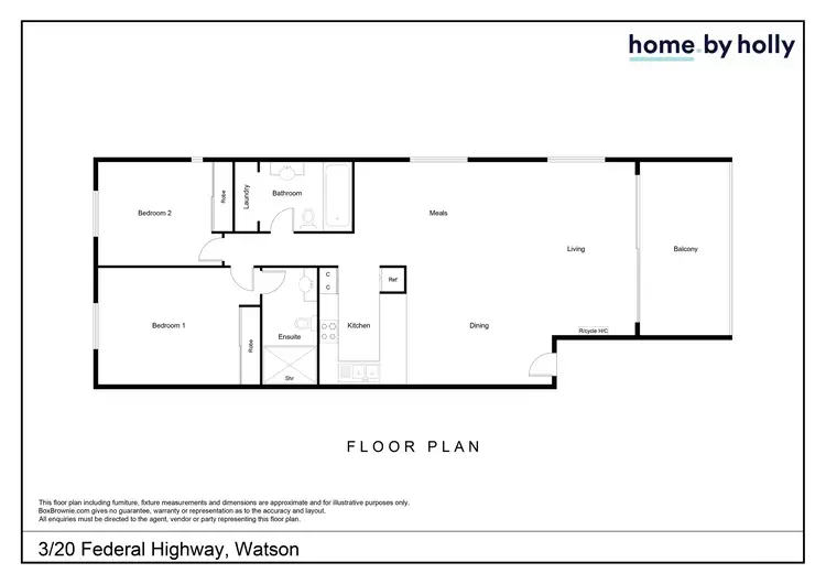 Floorplan of Homely apartment listing, 3/20 Federal Highway, Watson ACT 2602