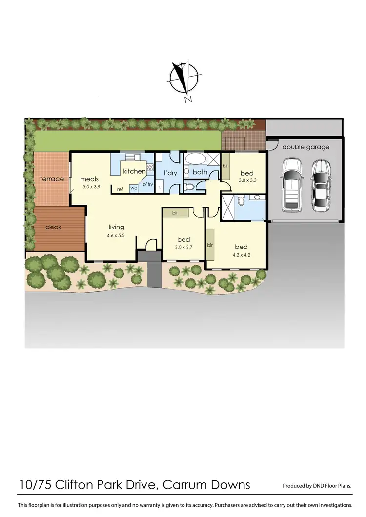 Floorplan of Homely unit listing, 10/75 Clifton Park Drive, Carrum Downs VIC 3201