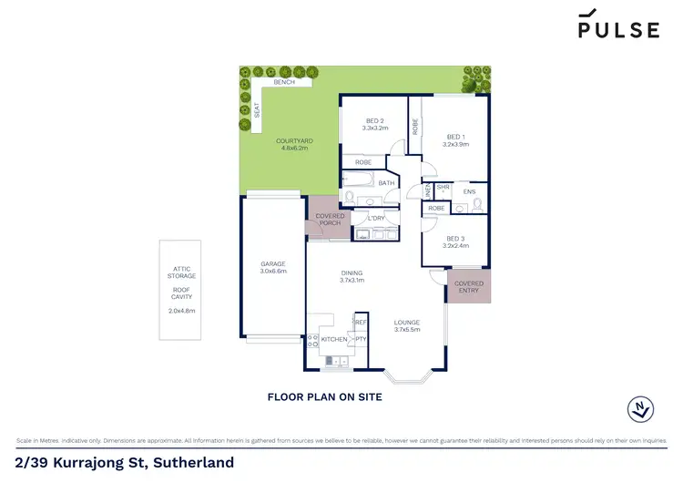 Floorplan of Homely villa listing, 2/39 Kurrajong Street, Sutherland NSW 2232