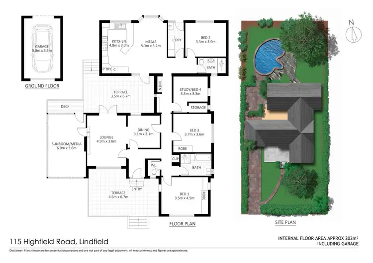 Floorplan of Homely house listing, 115 Highfield Road, Lindfield NSW 2070