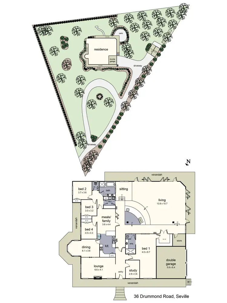 Floorplan of Homely house listing, 36 Drummond Road, Seville VIC 3139