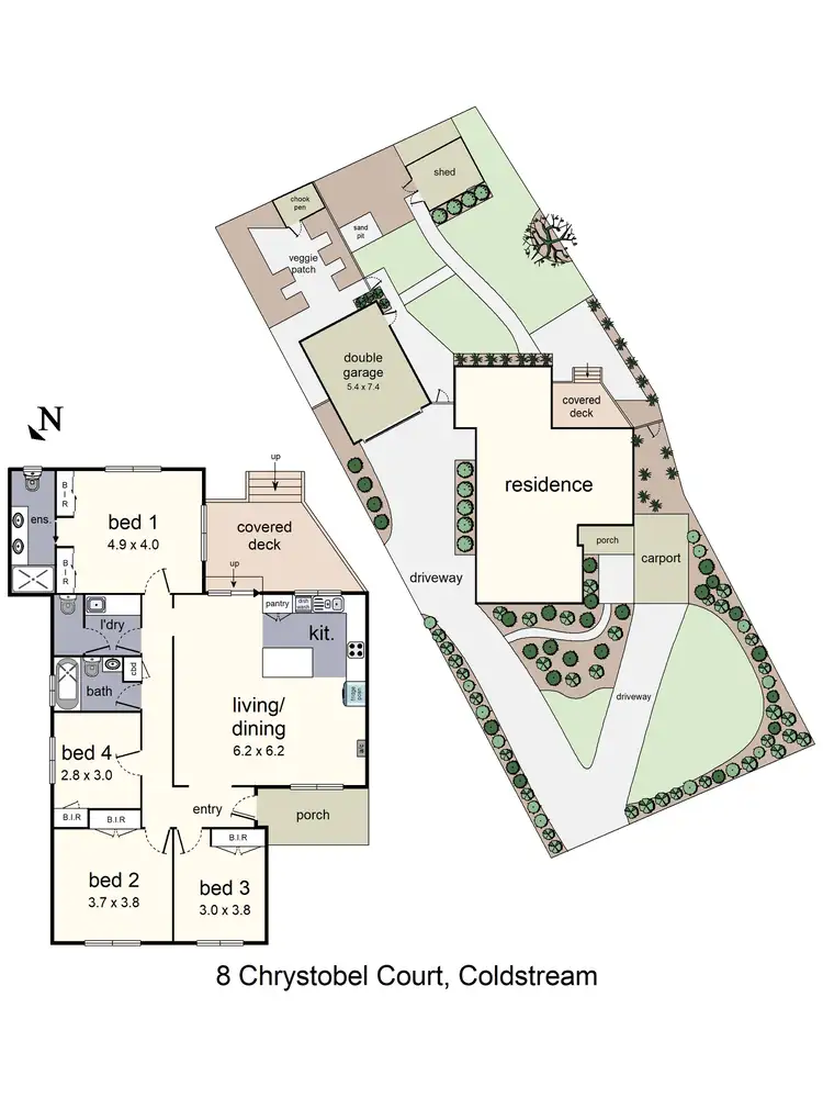 Floorplan of Homely house listing, 8 Chrystobel Court, Coldstream VIC 3770