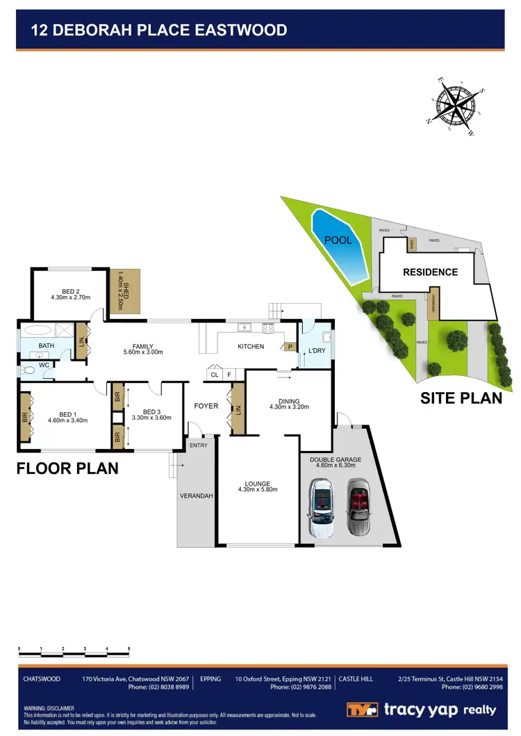 Floorplan of Homely house listing, 12 Deborah Place, Eastwood NSW 2122