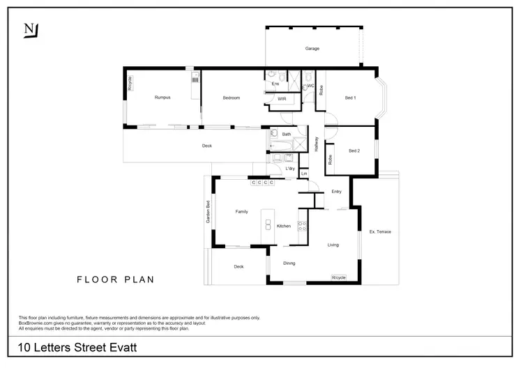 Floorplan of Homely house listing, 10 Letters Street, Evatt ACT 2617