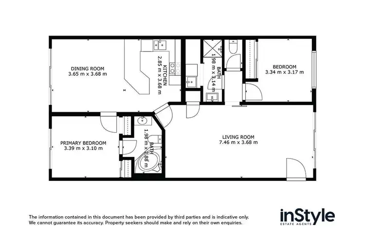Floorplan of Homely apartment listing, 2/44 Jerrabomberra Avenue, Narrabundah ACT 2604