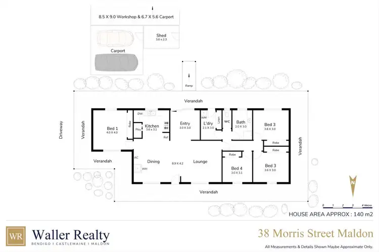 Floorplan of Homely house listing, 38 Morris Street, Maldon VIC 3463