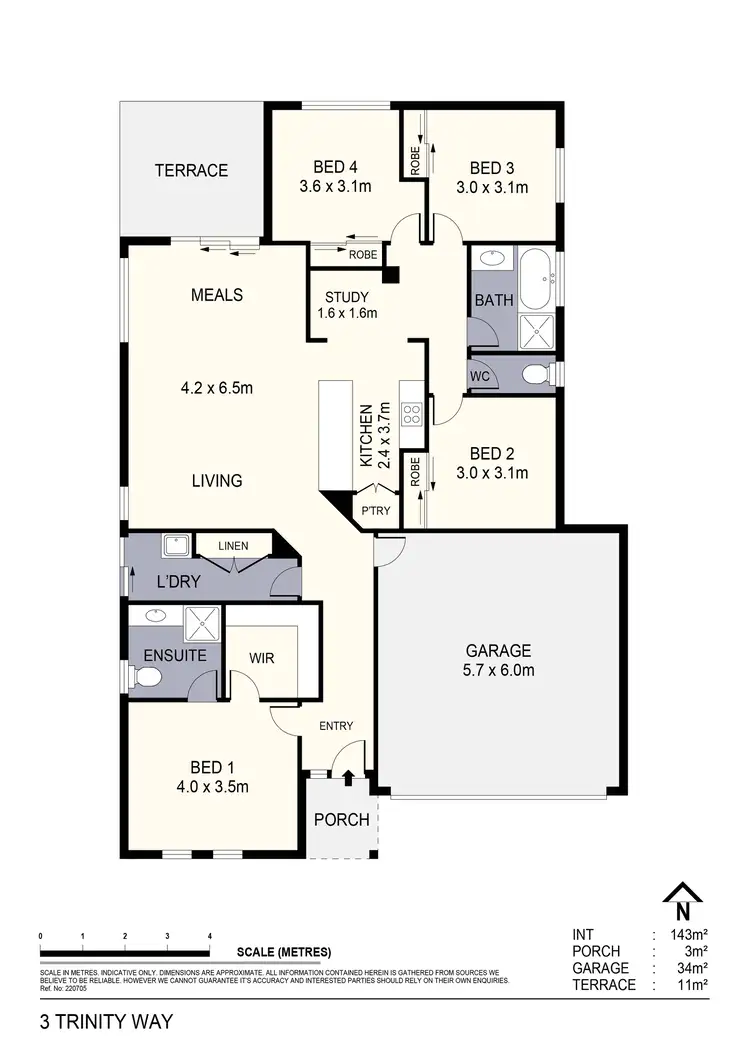 Floorplan of Homely house listing, 3 Trinity Way, Ascot VIC 3551