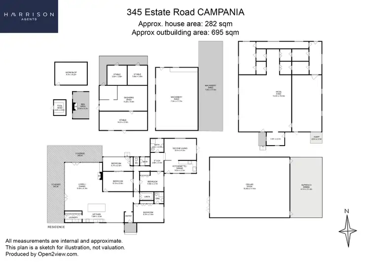 Floorplan of Homely rural property listing, 345 Estate Road, Campania TAS 7026