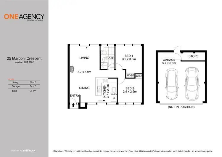 Floorplan of Homely house listing, 25 Marconi Crescent, Kambah ACT 2902