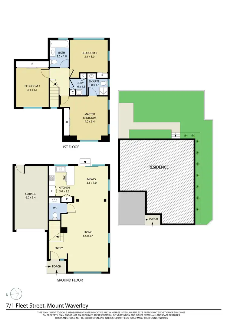 Floorplan of Homely townhouse listing, 7/1 Fleet Street, Mount Waverley VIC 3149