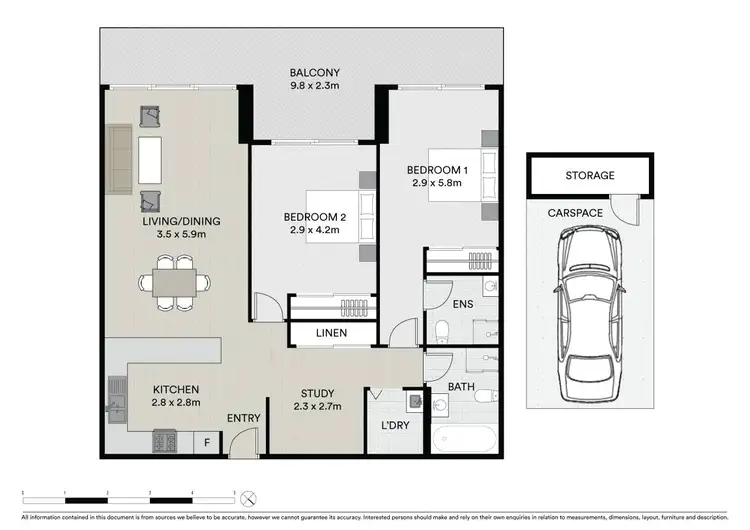 Floorplan of Homely unit listing, 102/8C Myrtle Street, Prospect NSW 2148