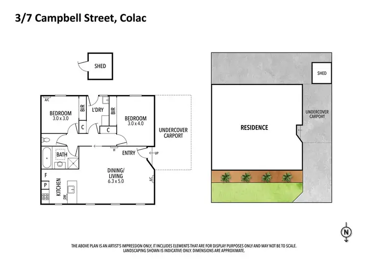 Floorplan of Homely unit listing, 3/7 Campbell Street, Colac VIC 3250