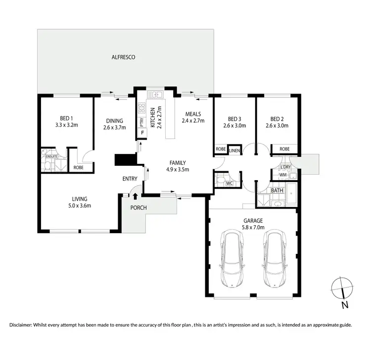 Floorplan of Homely townhouse listing, 7/43 Derrington Crescent, Bonython ACT 2905