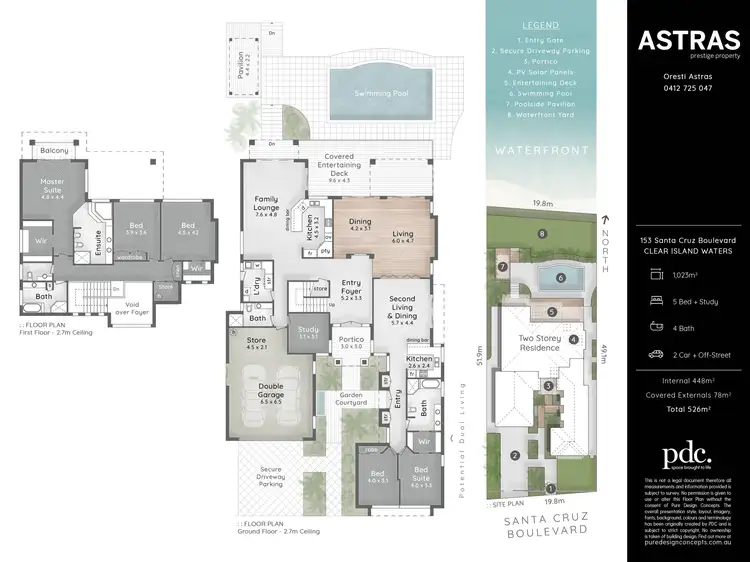 Floorplan of Homely house listing, 153 Santa Cruz Boulevard, Clear Island Waters QLD 4226