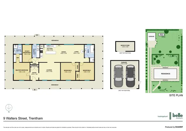 Floorplan of Homely house listing, 9 Walters Street, Trentham VIC 3458