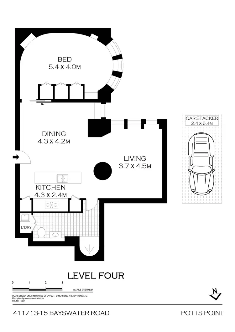 Floorplan of Homely unit listing, 411/13-15 Bayswater Road, Potts Point NSW 2011