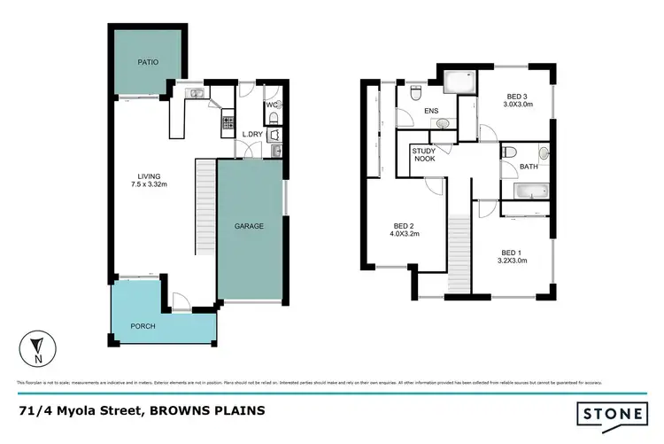 Floorplan of Homely townhouse listing, 71/4 Myola Street, Browns Plains QLD 4118