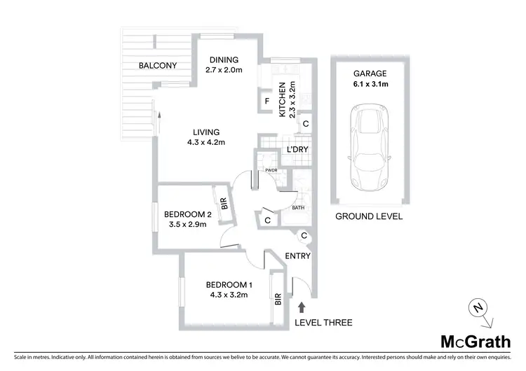 Floorplan of Homely apartment listing, 11/62-64 Florence Street, Hornsby NSW 2077