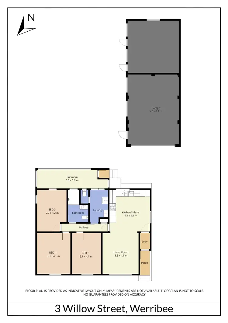 Floorplan of Homely house listing, 3 Willow Street, Werribee VIC 3030