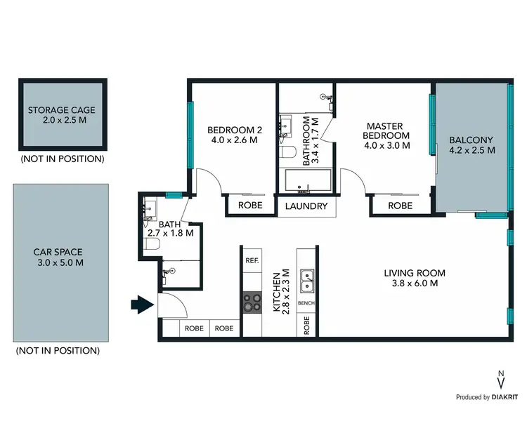 Floorplan of Homely apartment listing, 8/301 Condamine Street, Manly Vale NSW 2093