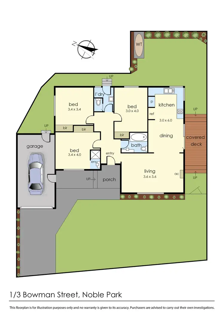 Floorplan of Homely unit listing, 1/3 Bowman Street, Noble Park VIC 3174