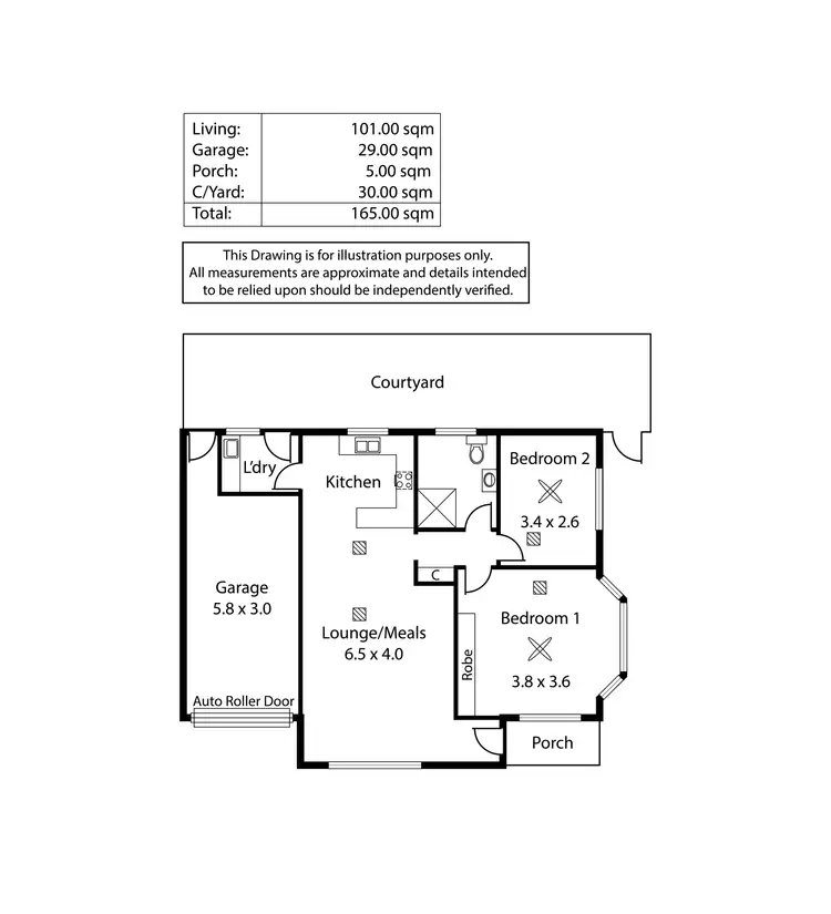 Floorplan of Homely unit listing, 4/51 Hereford Avenue, Trinity Gardens SA 5068