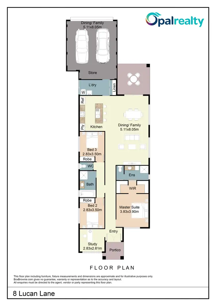Floorplan of Homely house listing, 8 Lucan Lane, Baldivis WA 6171