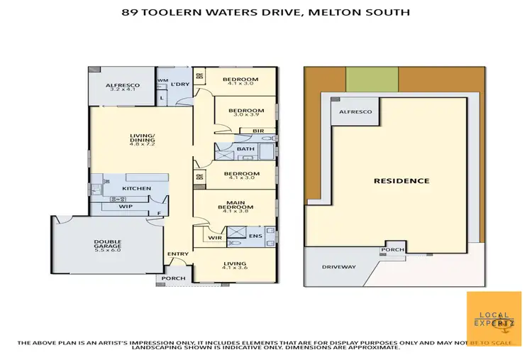 Floorplan of Homely house listing, 89 Toolern Waters Drive, Weir Views VIC 3338