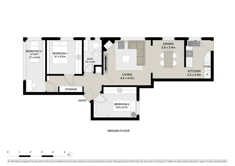 Floorplan of Homely apartment listing, 1A/61 Ramsgate Avenue, Bondi Beach NSW 2026