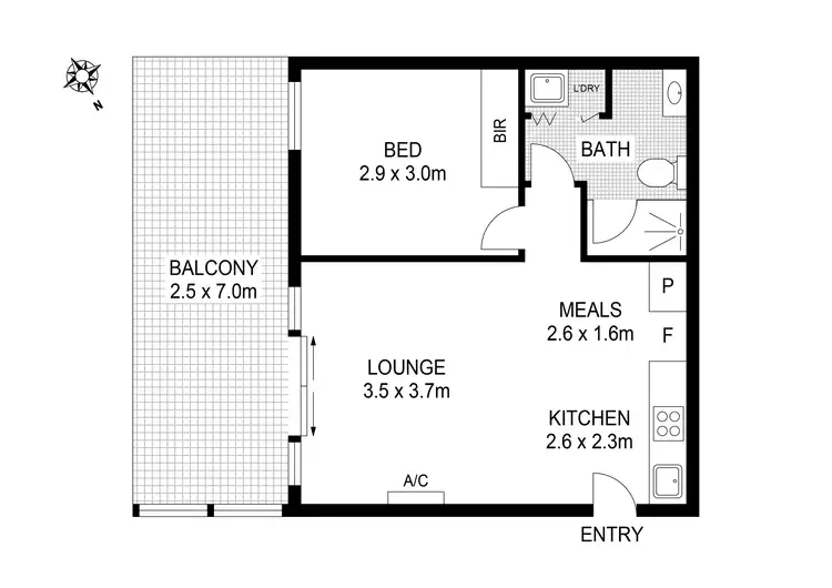 Floorplan of Homely apartment listing, 114/7 Thomas Holmes Street, Maribyrnong VIC 3032