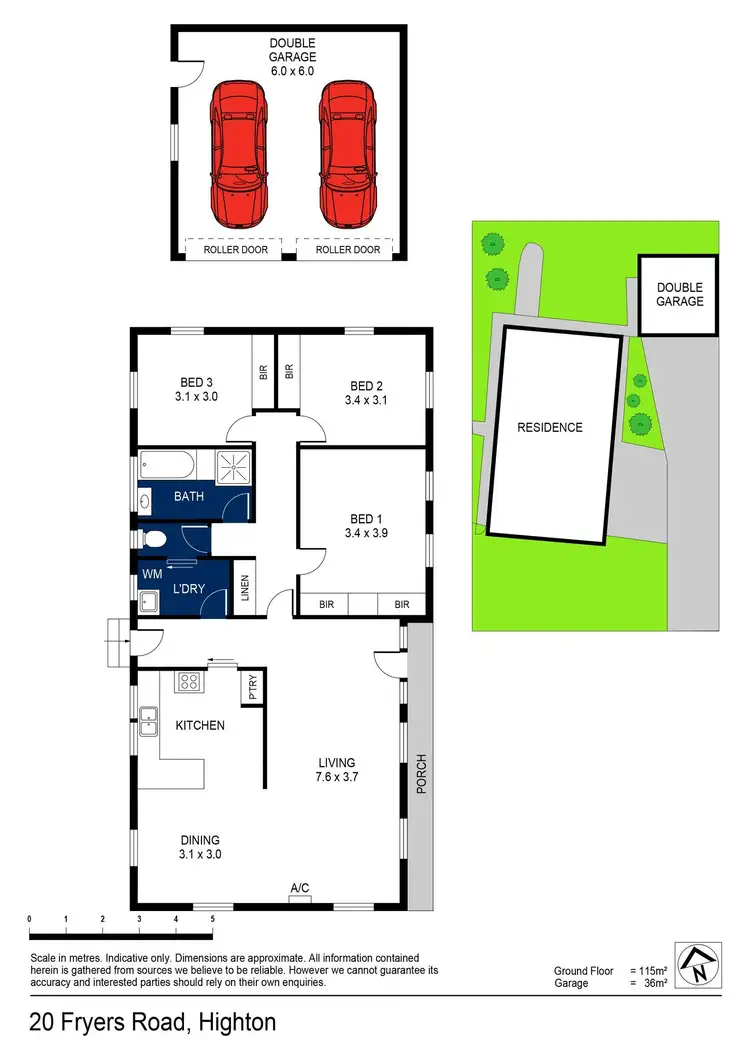 Floorplan of Homely house listing, 20 Fryers Road, Highton VIC 3216
