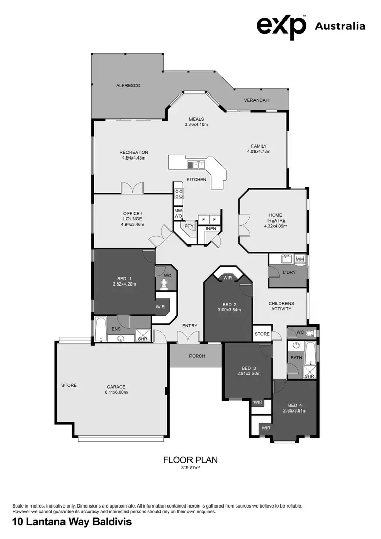 Floorplan of Homely house listing, 10 Lantana Way, Baldivis WA 6171
