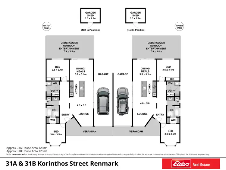 Floorplan of Homely villa listing, 31A / 31B Korinthos Street, Renmark SA 5341