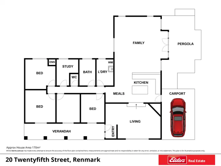 Floorplan of Homely house listing, 20 Twentyfifth Street, Renmark SA 5341