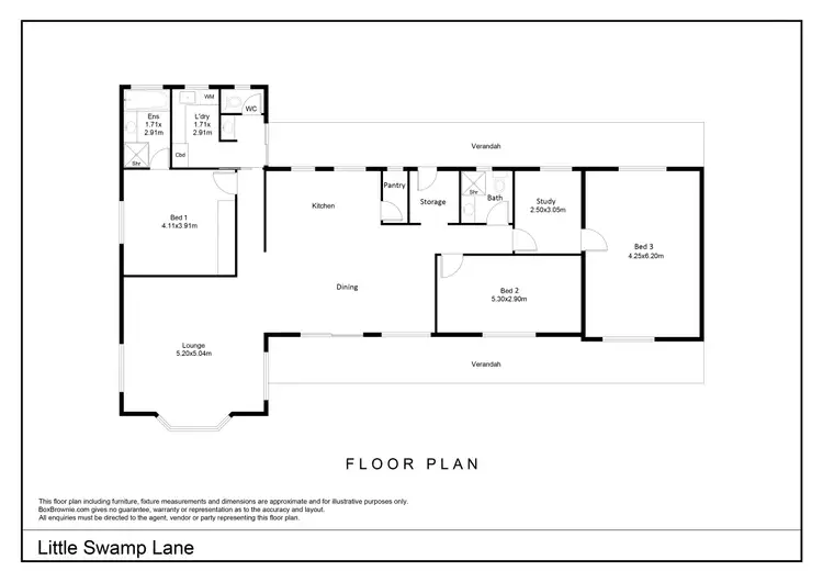Floorplan of Homely house listing, 268 Little Swamp Lane, Hawson SA 5607