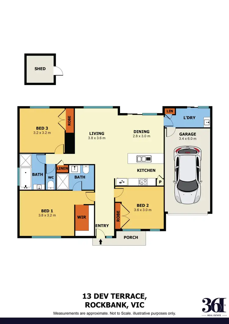 Floorplan of Homely house listing, 13 Dev Terrace, Rockbank VIC 3335