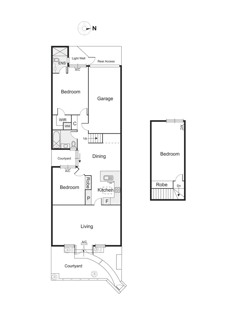 Floorplan of Homely townhouse listing, 3/96 Broadway, Elwood VIC 3184