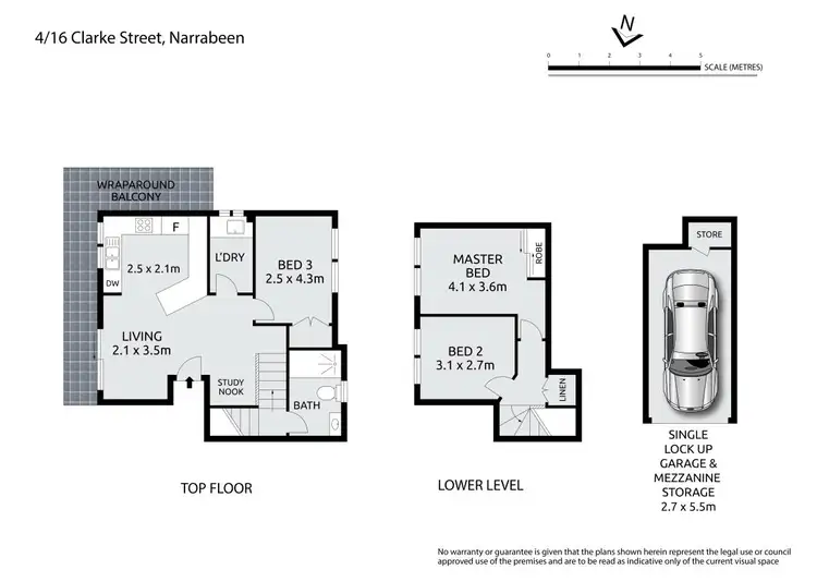 Floorplan of Homely unit listing, 4/16 Clarke Street, Narrabeen NSW 2101