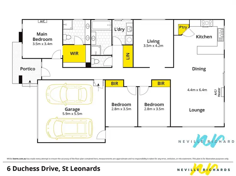 Floorplan of Homely house listing, 6 Duchess Drive, St Leonards VIC 3223