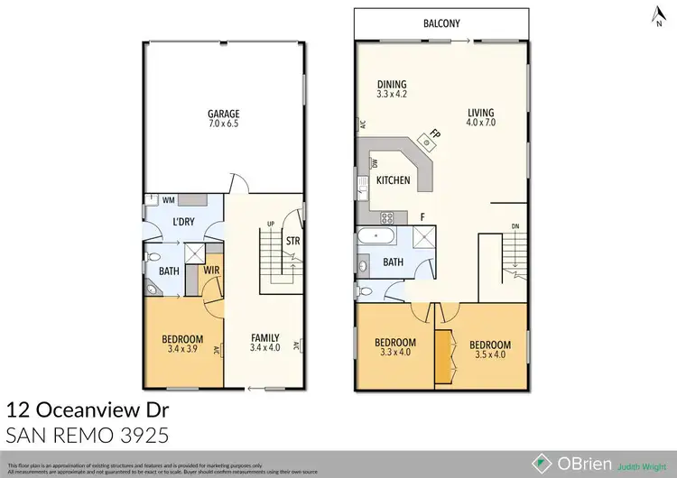 Floorplan of Homely house listing, 12 Ocean View Drive, San Remo VIC 3925