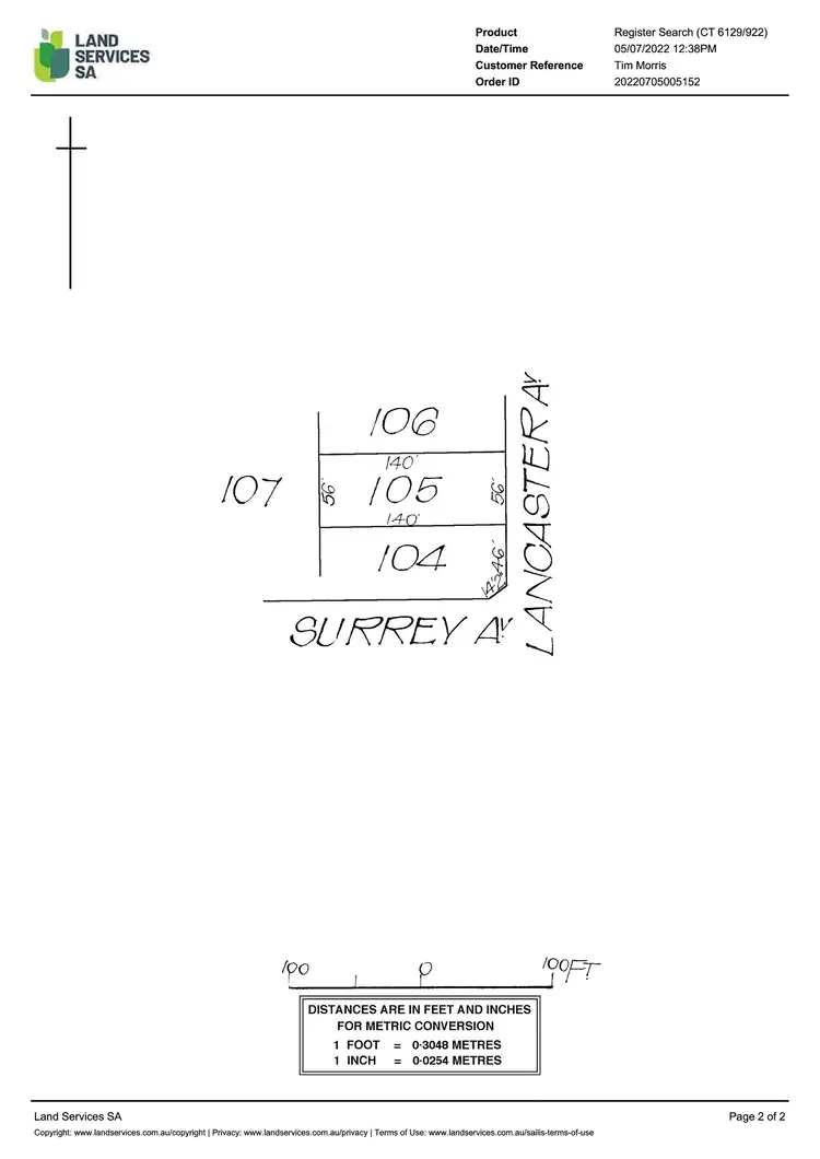 Floorplan of Homely land listing, 4 Lancaster Avenue, Fulham Gardens SA 5024