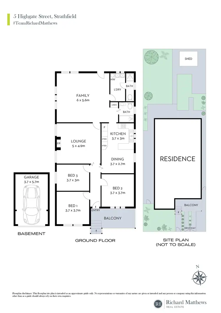 Floorplan of Homely house listing, 5 Highgate Street, Strathfield NSW 2135