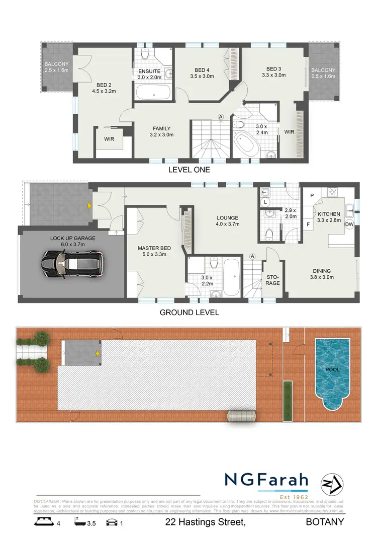 Floorplan of Homely house listing, 22 Hastings Street, Botany NSW 2019