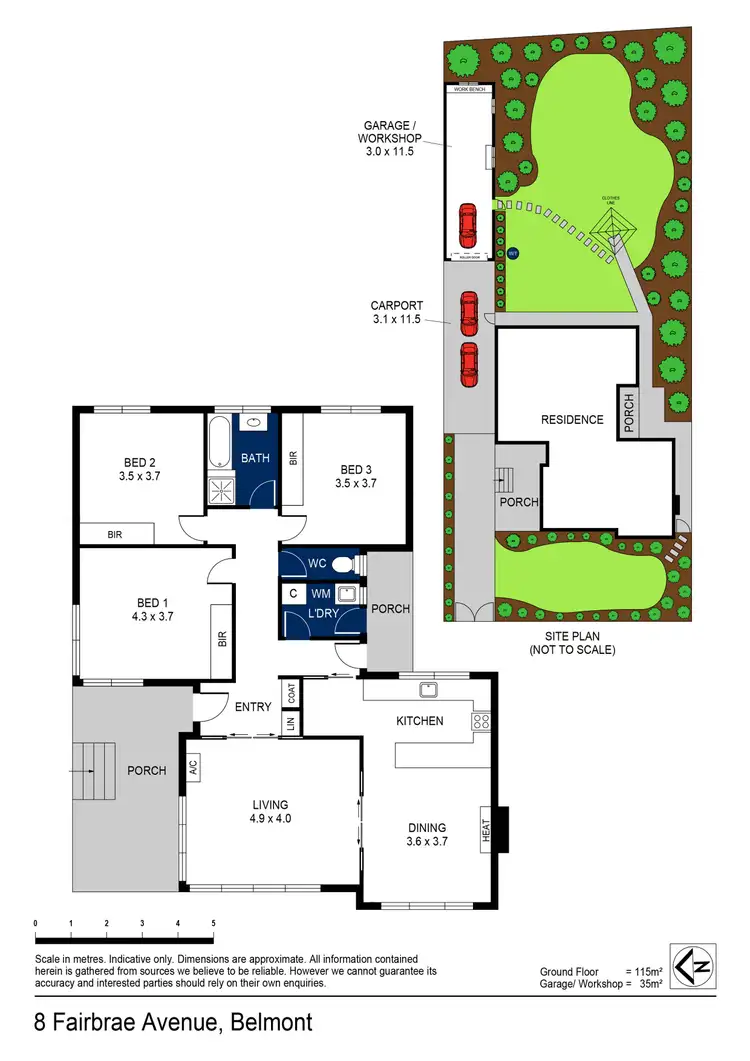 Floorplan of Homely house listing, 8 Fairbrae Avenue, Belmont VIC 3216