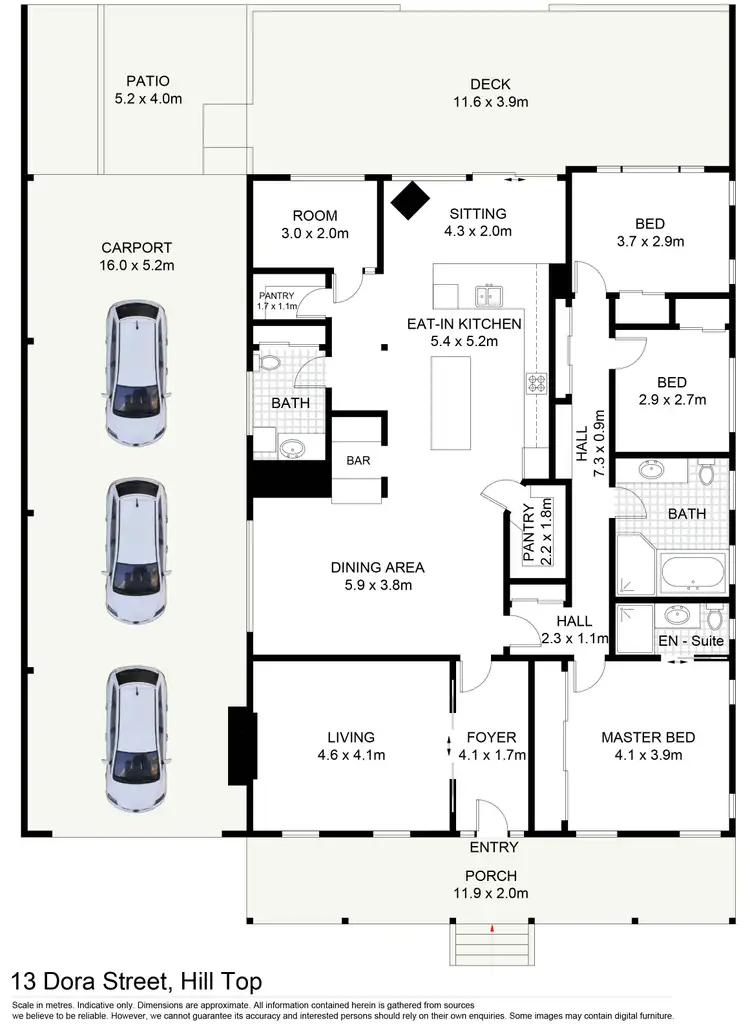 Floorplan of Homely house listing, 13 Dora Street, Hill Top NSW 2575