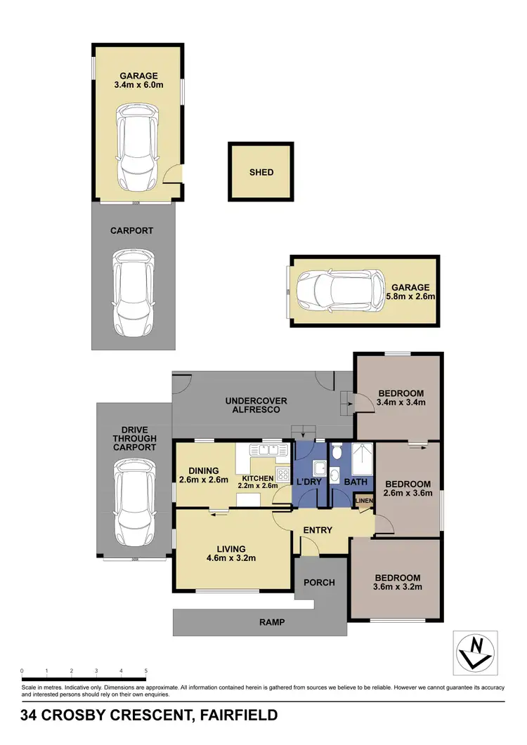 Floorplan of Homely house listing, 34 Crosby Crescent, Fairfield NSW 2165