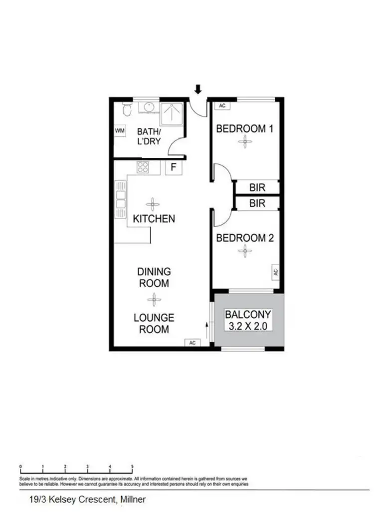 Floorplan of Homely unit listing, 19/3 Kelsey Crescent, Millner NT 810