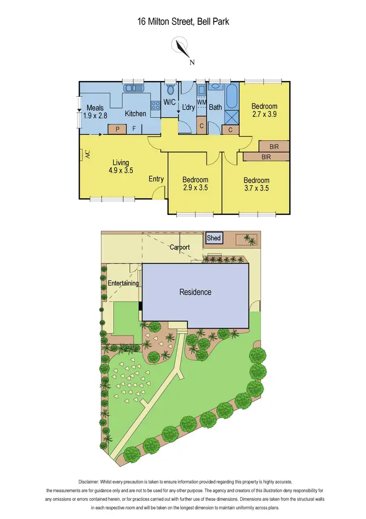 Floorplan of Homely house listing, 16 Milton Street, Bell Park VIC 3215