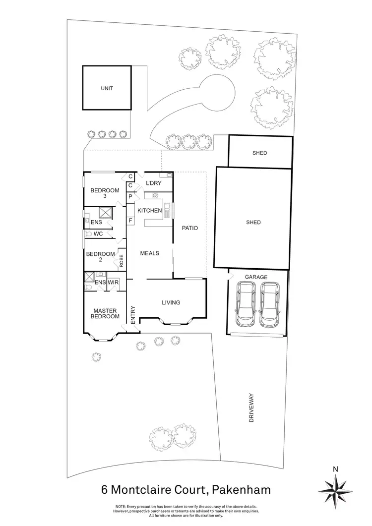 Floorplan of Homely house listing, 6 Montclaire Court, Pakenham VIC 3810