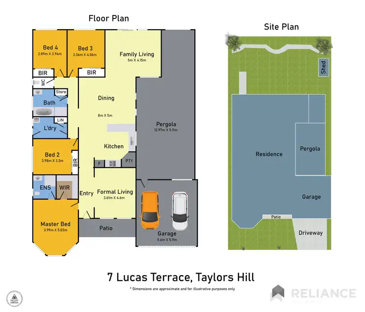 Floorplan of Homely house listing, 7 Lucas Terrace, Taylors Hill VIC 3037